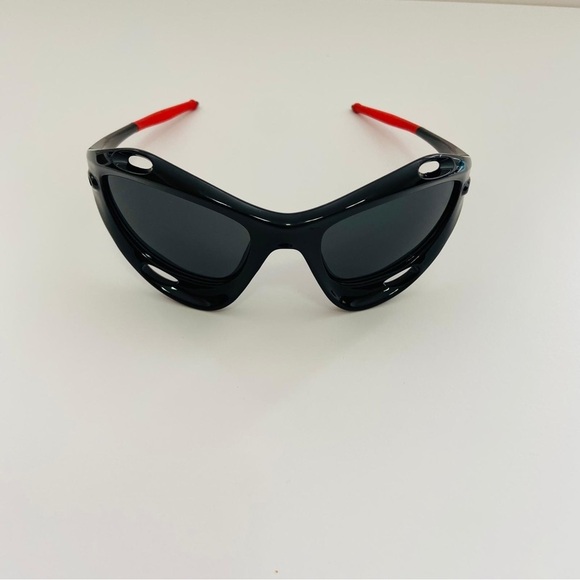 Steampunk chunky futuristic racing Running Fashion Sunglasses Glasses black - Picture 3 of 7